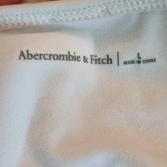 NWOT Abercrombie & Fitch Stripe Front Knot Cheekini One Piece Tapered Swimsuit - Picture 14 of 14
